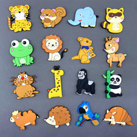One Set Animal Fridge Magnets for Children Cartoon Dinasour Decorative Refrigerator Magnet PVC Magnetic Magnets for Locker Decor