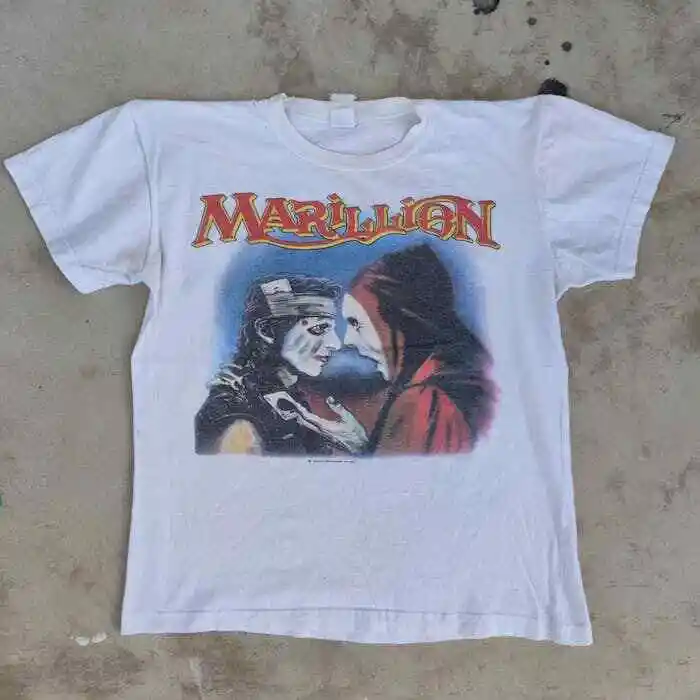 1984 MARILLION NORTH AMERICAN TOUR T SHIRT, new white shirt TE6758