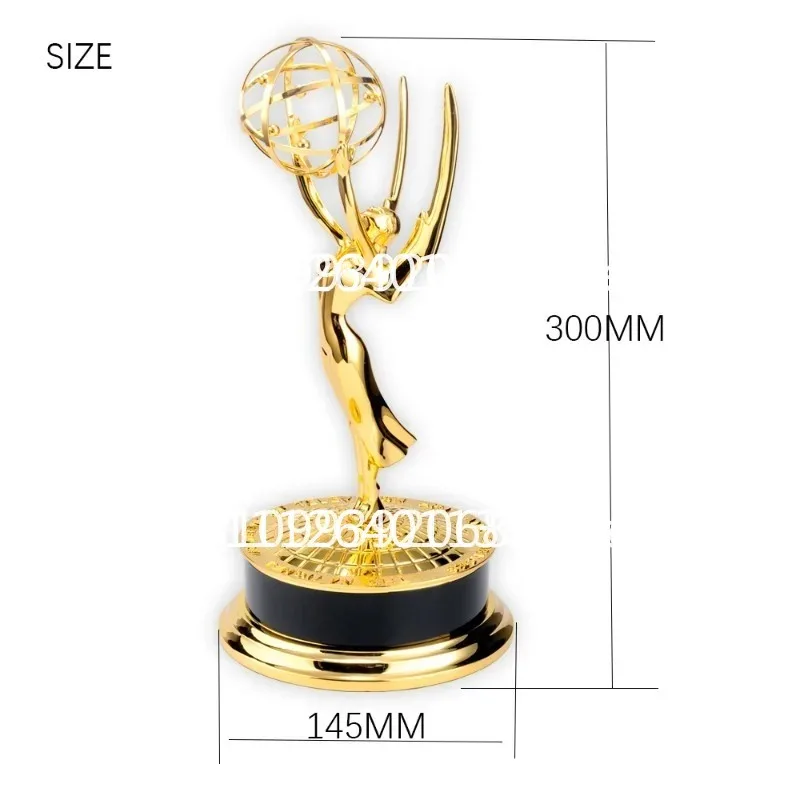 Emmy Awards Trophy, High-End Metalcustomized Film and Television Trophy, Souvenir, Craft Decoration