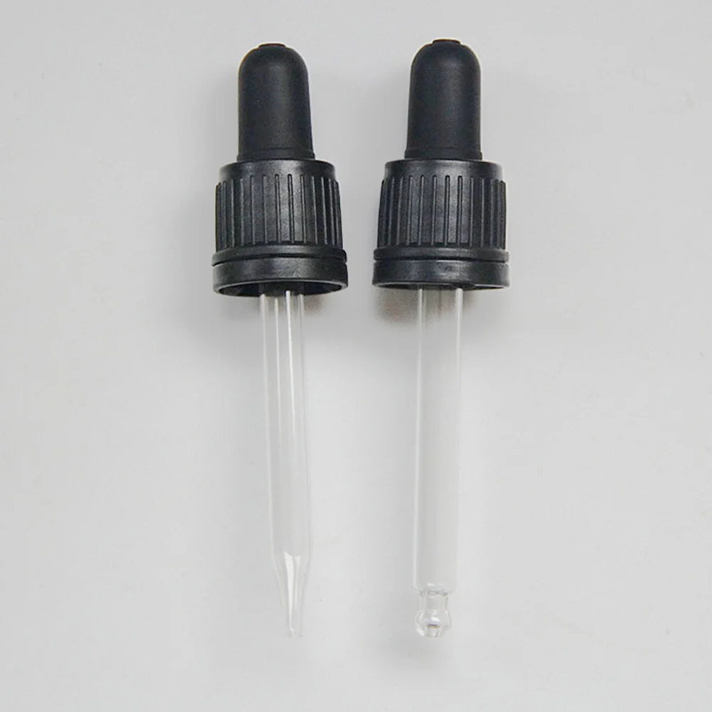 

6Pcs Glass Pipette Droppers Plastic Pointed Tip for Laboratory Essential Oil Aromatherapy Bottle Use Droppers Glass Dropper