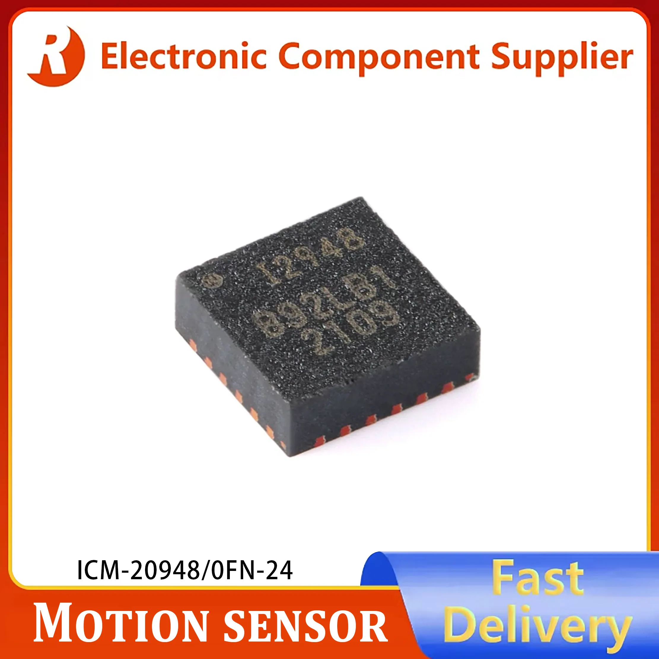 1pcs Genuine ICM-20948 QFN-24 9-axis motion sensor: 3-axis gyroscope, 3-axis accelerometer