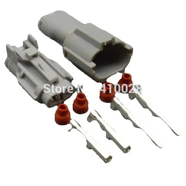 worldgolden 5/30 /100 sets 2.0mm 2pin Daytime male female running lamp connector 7123-1424-40  7222-1424