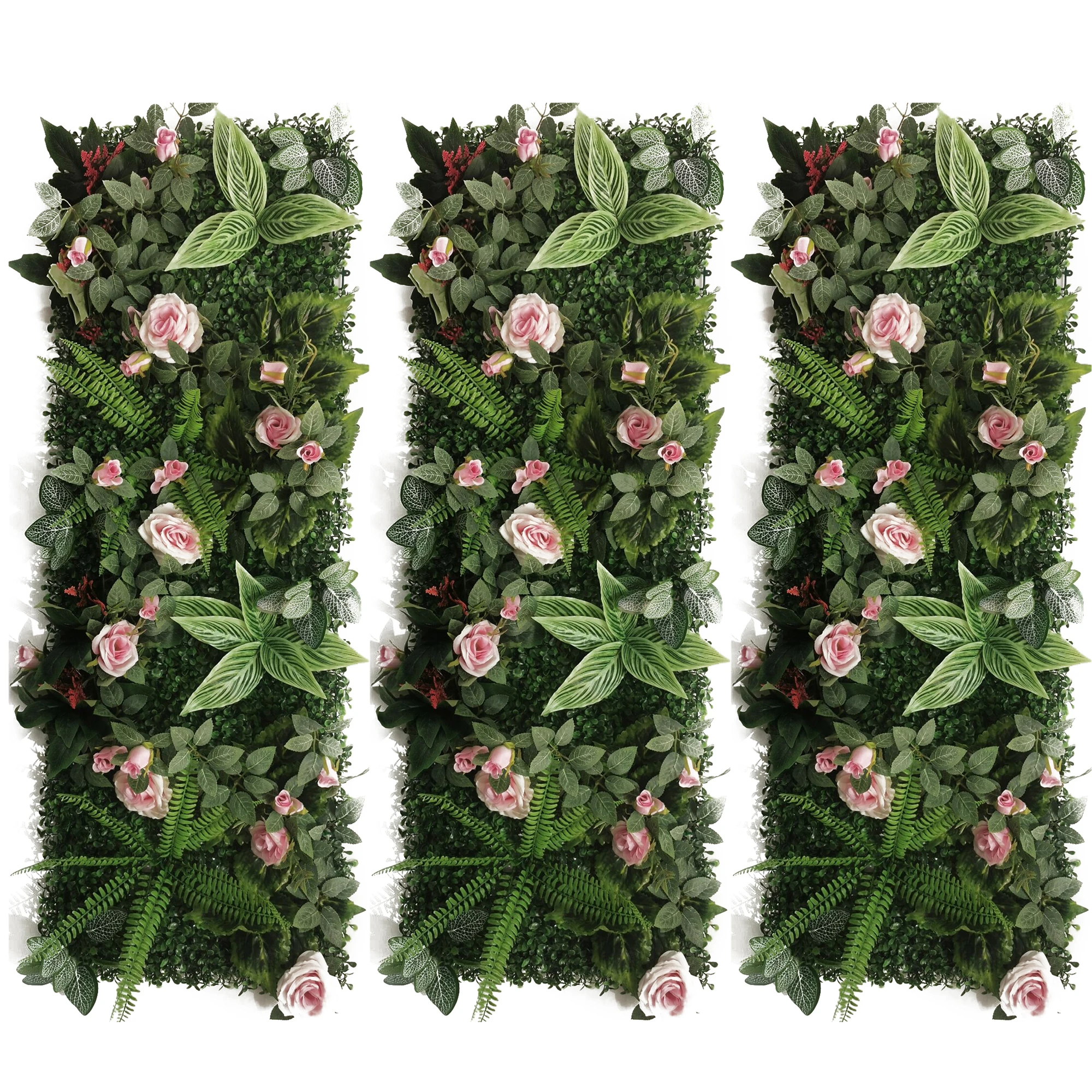 40Cm * 120Cm Kunstmatige Plant Gazon Rose Panel Decoratie Muur Opknoping Real Touch Moss Valse Grassplot Gazon