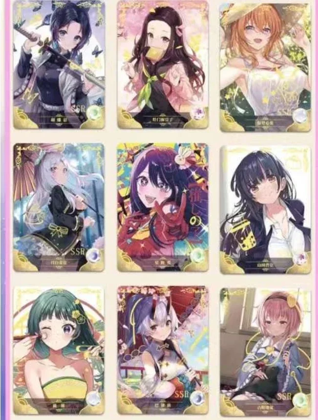 New Goddess Story Card Qingzhi Chapter Exquisite Painting Style Flash Card Anime Character Collection Card Toys Gifts