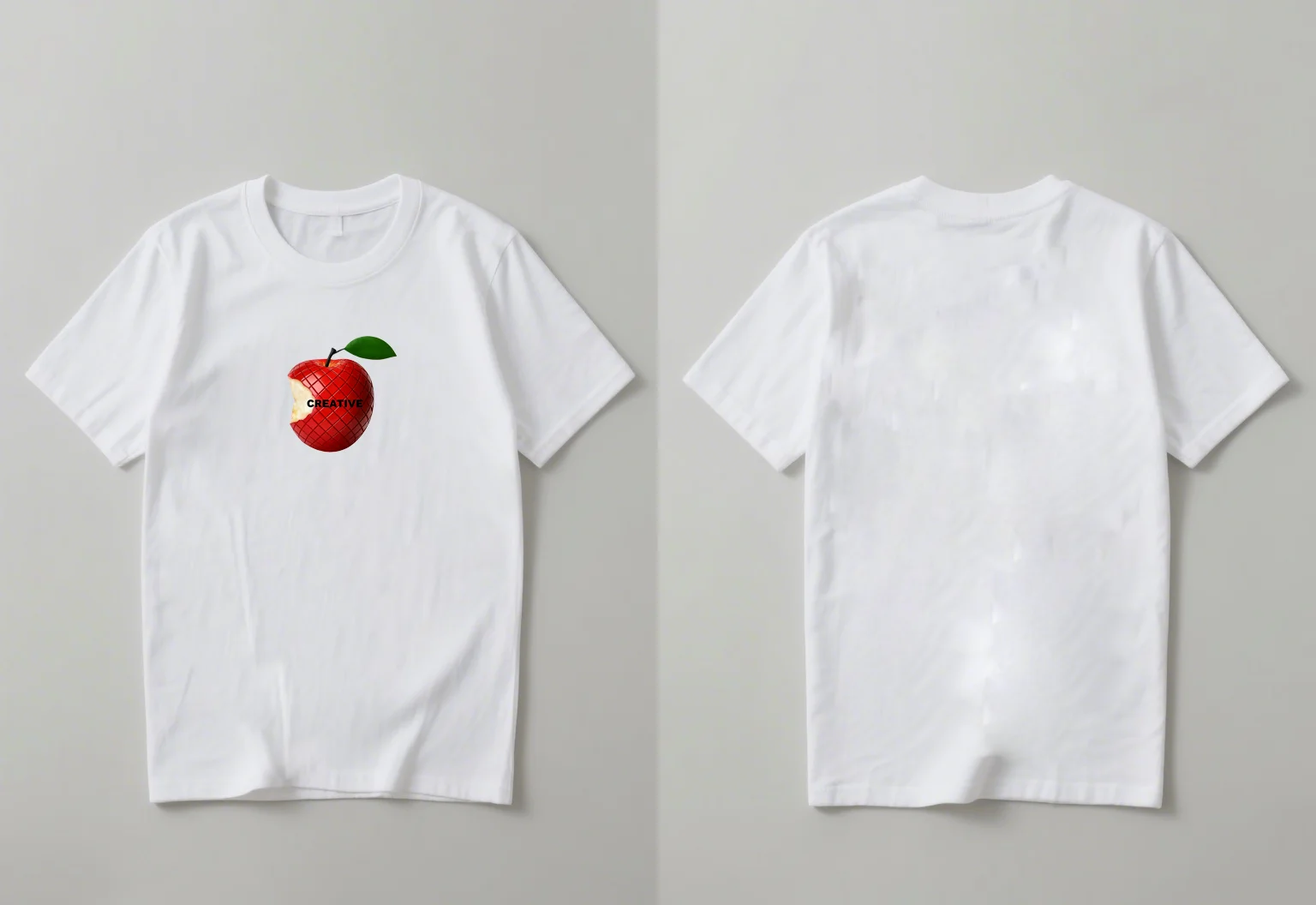 

Новейшая модная тенденция 2025 года. Футболка с короткими рукавами с принтом Apple и букв подходит как для мужчин, так и для женщин.