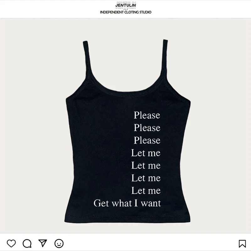 2000er Jahre Y2K Brief Drucken Gothic Punk Damen Leibchen Tops Hip Hop Hot Girl TankTop Sexy Mode Harajuku Emo Girl Grunge Crop Top