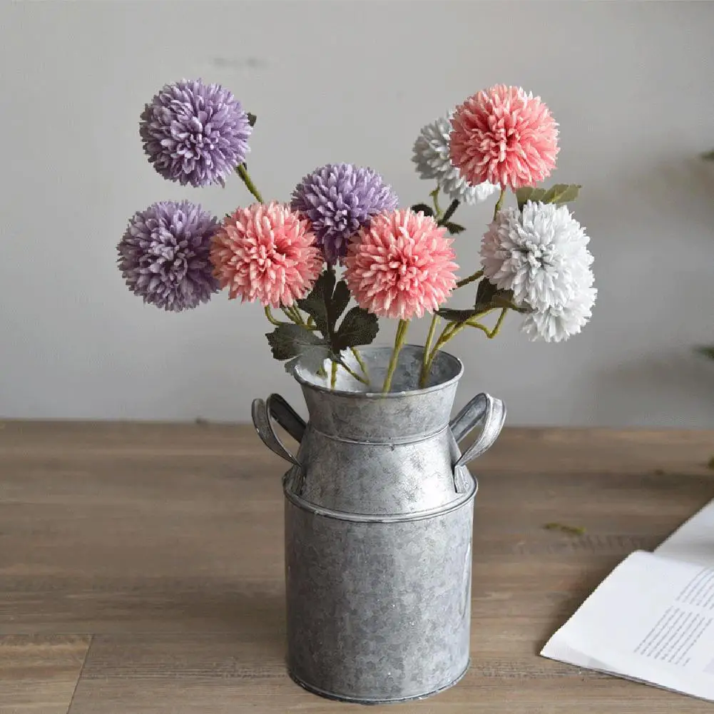 Cubo para maceteros galvanizado |   Decoraciones de centro de mesa, cubos de flores para floristas |   Bucke de flores