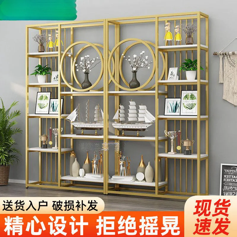 

Customized. Light Luxury Display Shelf Partition Display Cabinet Product Nordic Entryway Bookshelf Living Room Storage Rack Offi