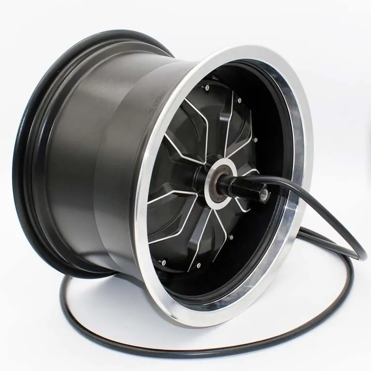 Motor de cubo BLDC 1200w 72V 12 polegadas motor de freio a disco DC sem escova para scooter de motocicleta elétrica