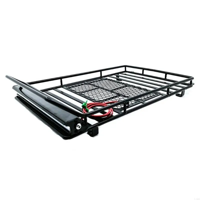 

54DA RC Roof Luggage Rack, Universal RC Car Black Roof Rack for RC Axial SCX10