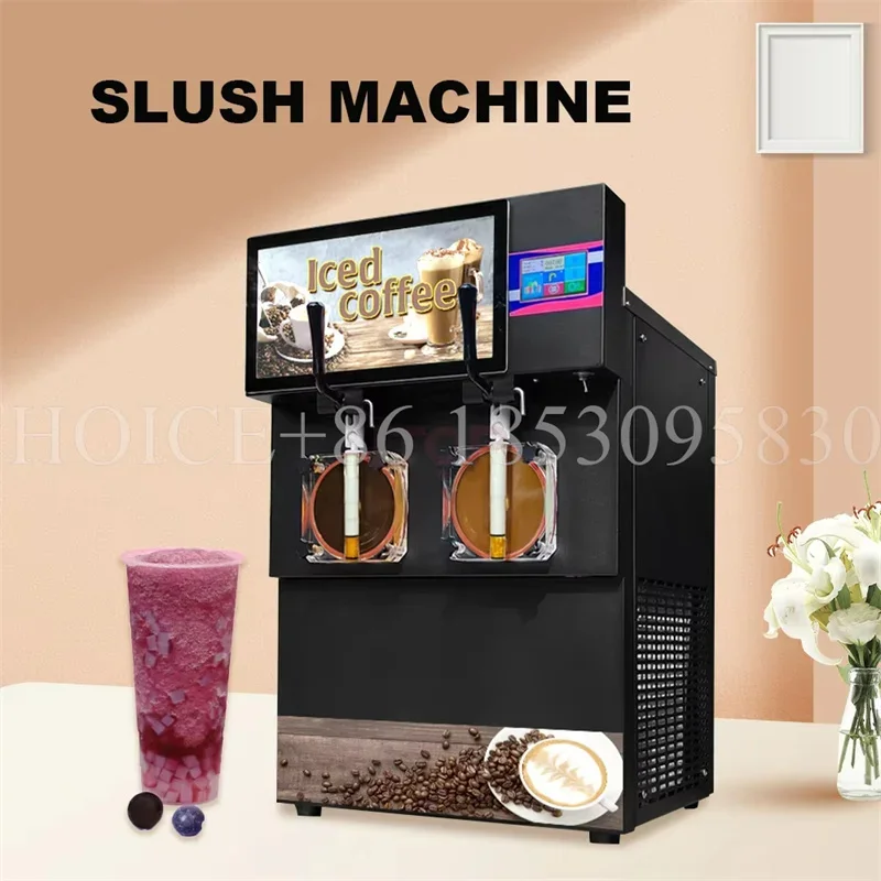 220V multifunción hielo congelado granizado Margarita cócteles té jugos café bebidas fabricante batido de leche granita máquina enfriadora