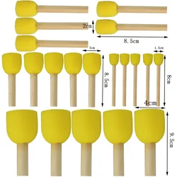 4/20PCS/bag Ceramic Sponge Rod Set Water Absorbing Sculpture Bloom Pottery Tools DIY Crafts Hand Making Accessories
