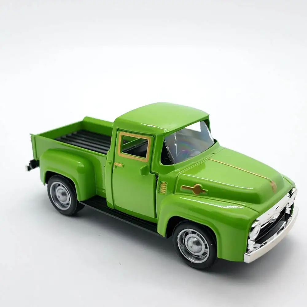 Classico camioncino modello di auto piccolo fresco 1/32 lega di simulazione vintage tirare indietro pressofuso modello di auto collezione giocattolo regalo per ragazzi