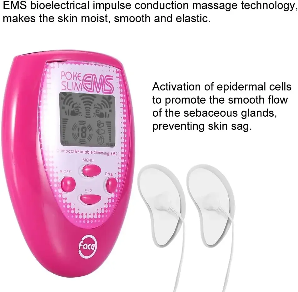 เครื่องนวดหน้าไฟฟ้า - เครื่องยกกระชับใบหน้าสำหรับกระชับผิวและกระชับใบหน้า อุปกรณ์ความงามแบบชาร์จไฟได้พร้อมกระตุ้นกล้ามเนื้อ