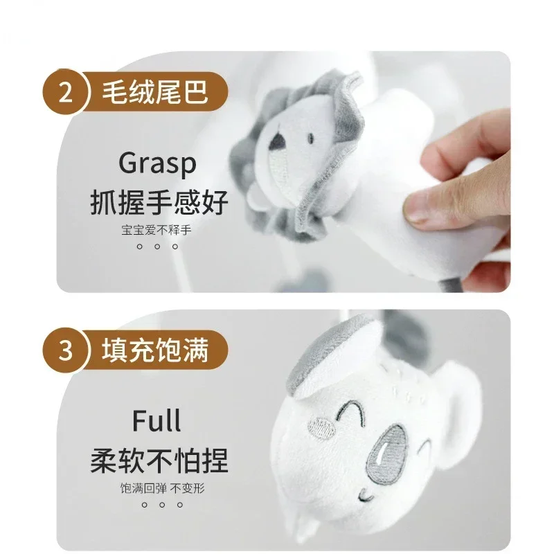 خشخيشات أطفال متنقلة ، موسيقى ، ألعاب تعليمية ، جرس سرير ، دائري للمهد ، ألعاب أطفال ، هدايا لحديثي الولادة ، جديد ، 0-12 شهرًا #4