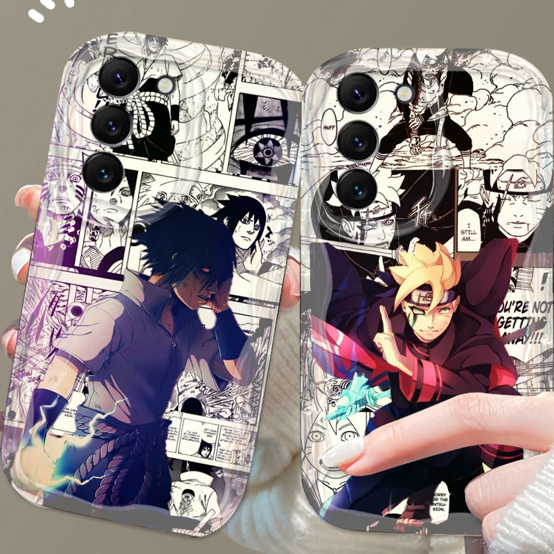 Comics N-Naruto K-Kakashi Cool For Samsung S24 S23 S21 S20 Ultra Plus FE A73 A72 A71 A51 A31 A05S A05 A04 5G Wave Oil Phone Case