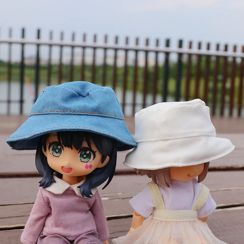 OB11 Baby Figure ob11 Accessories Bucket Hat  obitsu 11 Molly Gsc 1/12 BJD Doll Accessories Clothing BJD Baby Clothes 4 Color