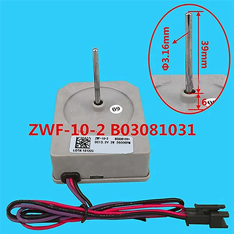 -MEOF Motor de ventilador de refrigerador y congelador ZWF-10-2 B03081031 Motor de repuesto de alta eficiencia para ventilador de refrigerador Hisense Ronshen