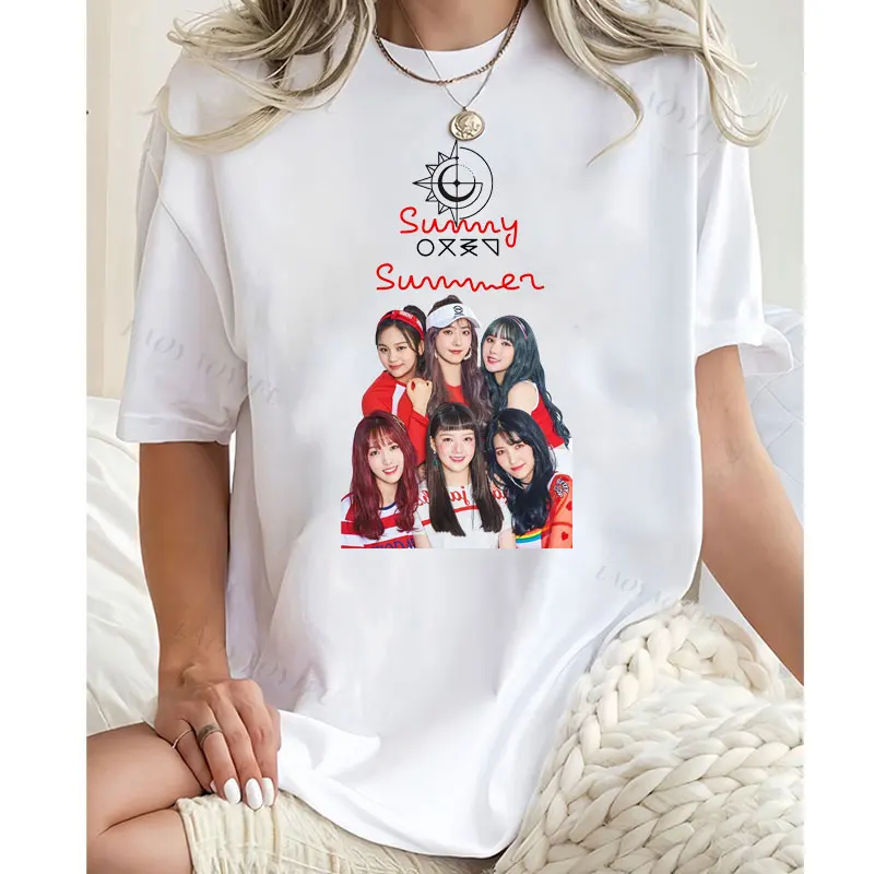 Unisex Short Sleeve T-Shirt K-pop GFriend Perfect Gift for K-pop Fans shirts Hip Hop Streetwear Harajuku Inspired by GFriend tee