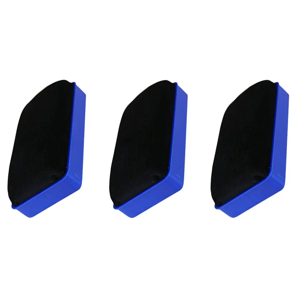3Pcs Magnetic Whiteboard Eraser Set Lightweight Premium Flannel Plastic Erasers for Schools Offices Blackboards Clean Without