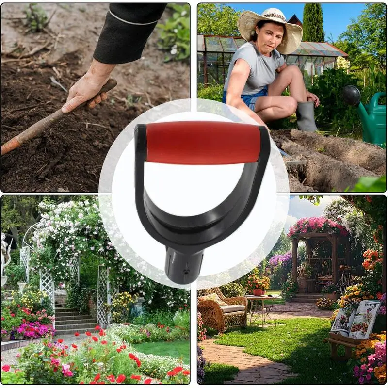 

Сменная ручка лопаты, эргономичная правая ручка, садовые ручные инструменты для фермы, садоводства, двора, работы для мужчин, женщин, семьи