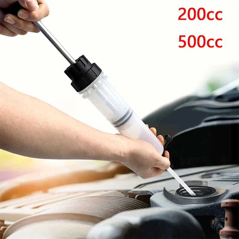 500CC Car Oil Fluid Extractor Auto Air Pump Filling Syringe Bottle Transfer Automotive Fuel Extraction Hand Pump Dispenser Tools