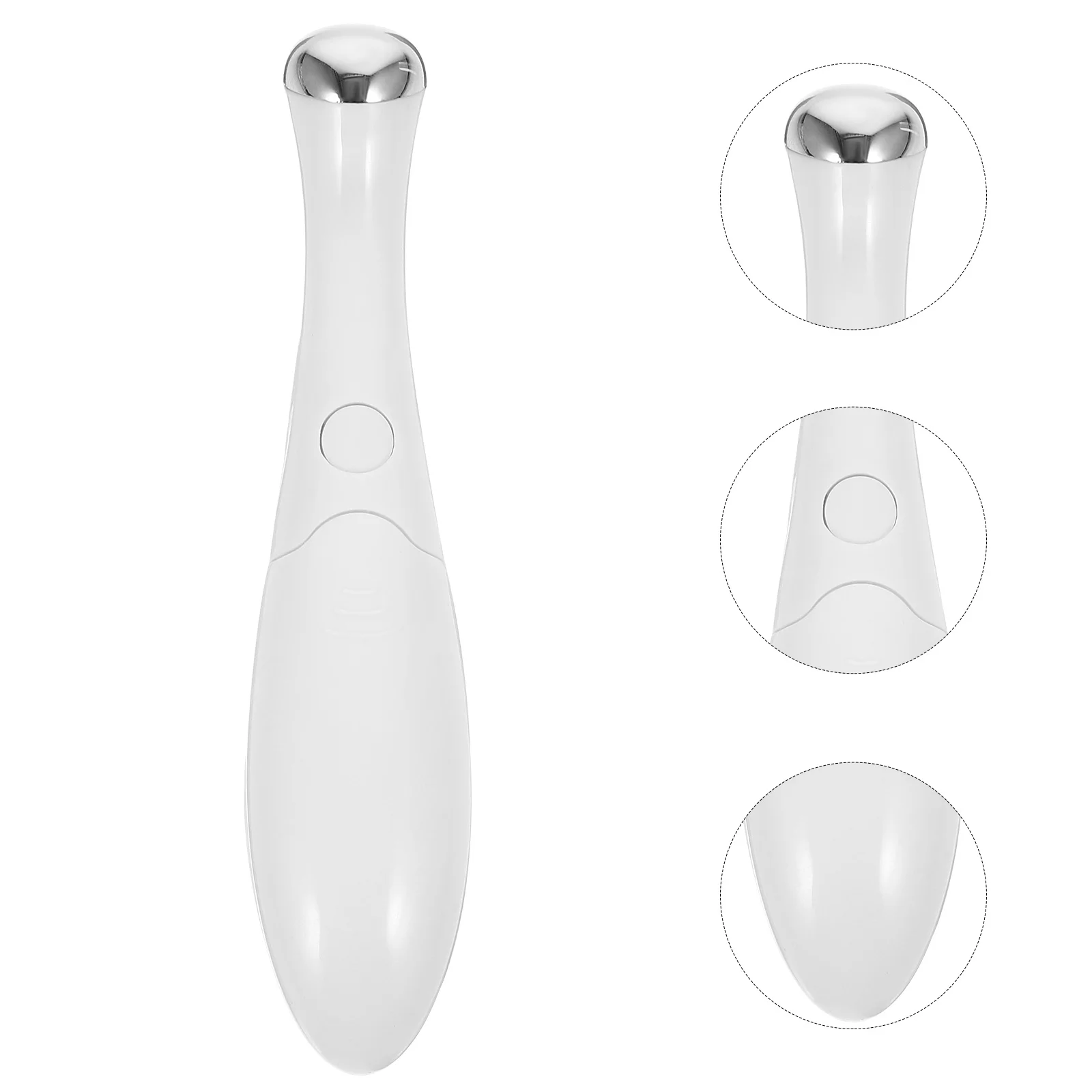 

Beauty Instrument White 8000Rpm Facial Massager For Eye Bags Wrinkles Reduction Intelligent Induction Abs Portable Skin