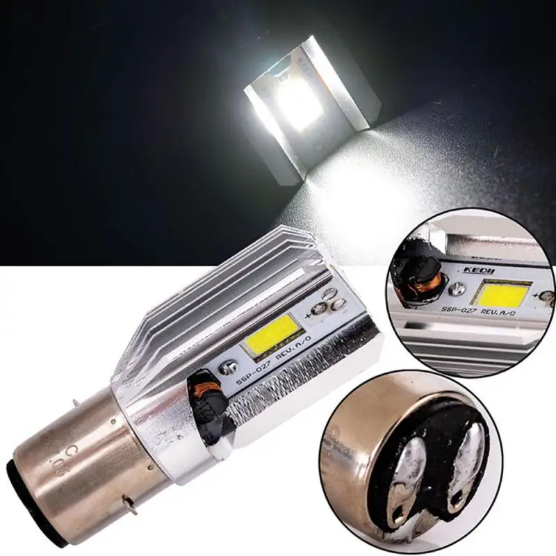 H6 BA20D DC 8V-80V 8W 6500K COB LED motocicleta haz alto/bajo bombilla de faro bombillas blancas para motocicleta, nuevos LED y ocultos