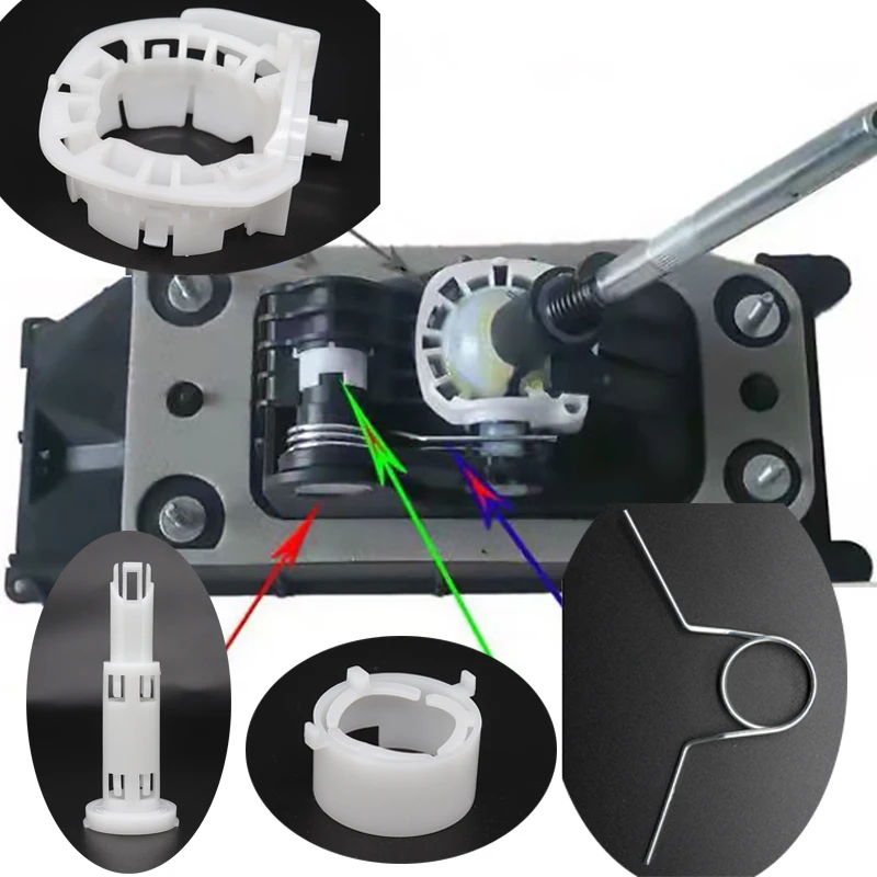 Gear Linkage Selector Shell Shift Rod Lever Bushing Socket Spring Fix Set For Skoda Roomster 5J7 2006 2007 2008 2009 2010 - 2015
