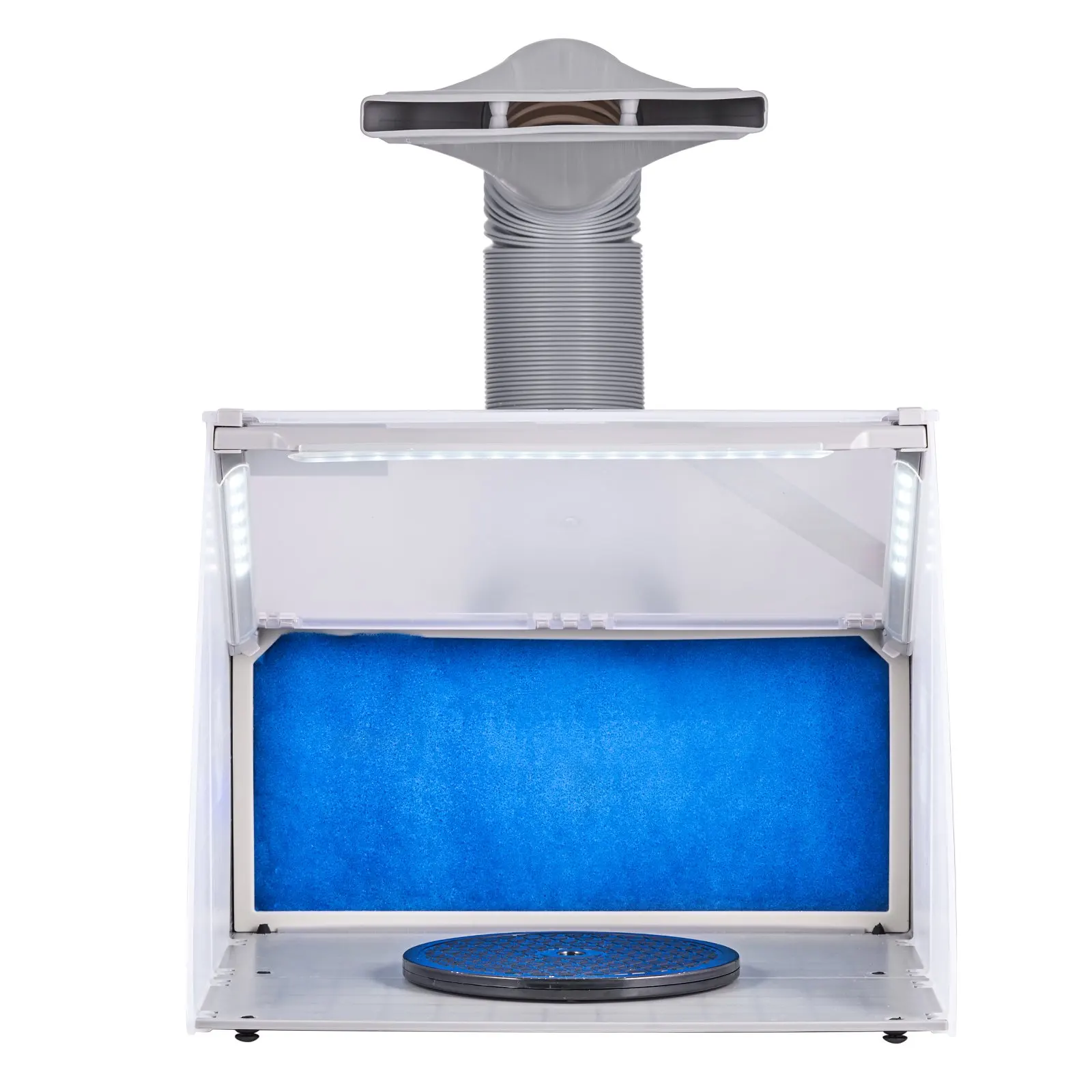 

Airbrush Spray Booth, Portable Hobby Airbrush Paint Spray Booth Kit With LED Lights, Exhaust Fan And Exhaust Extension Hose,