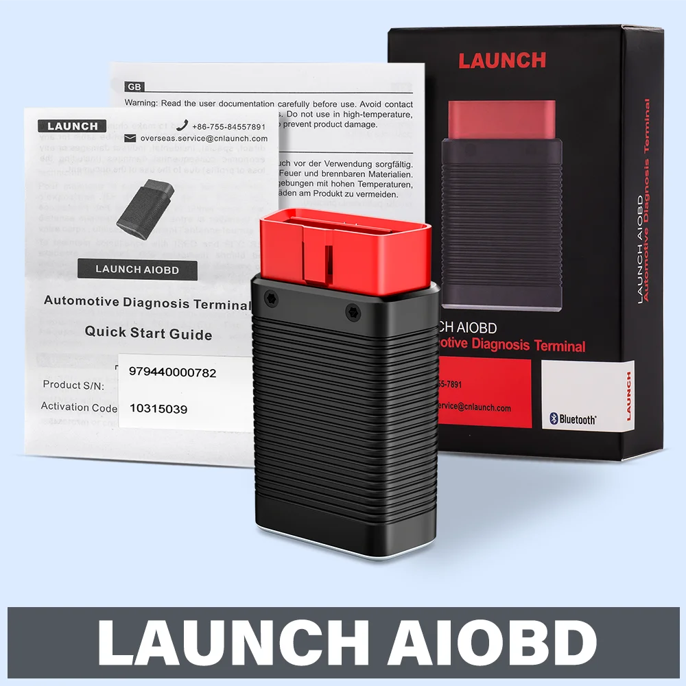 LAUNCH AIOBD Bluetooth-Connector OBD2-Scanner Volle OBD-Funktion Lebenslang Kostenlos für Android- und iOS-Systeme Auto-Diagnosewerkzeuge – Detail 1