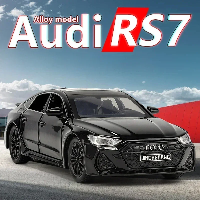 1:32 Audi RS7 Sportback Alloy Car Model Sound Light Kid Boy Diecast Toy Vehicle Gift Collection Miniature Voiture Home Decor