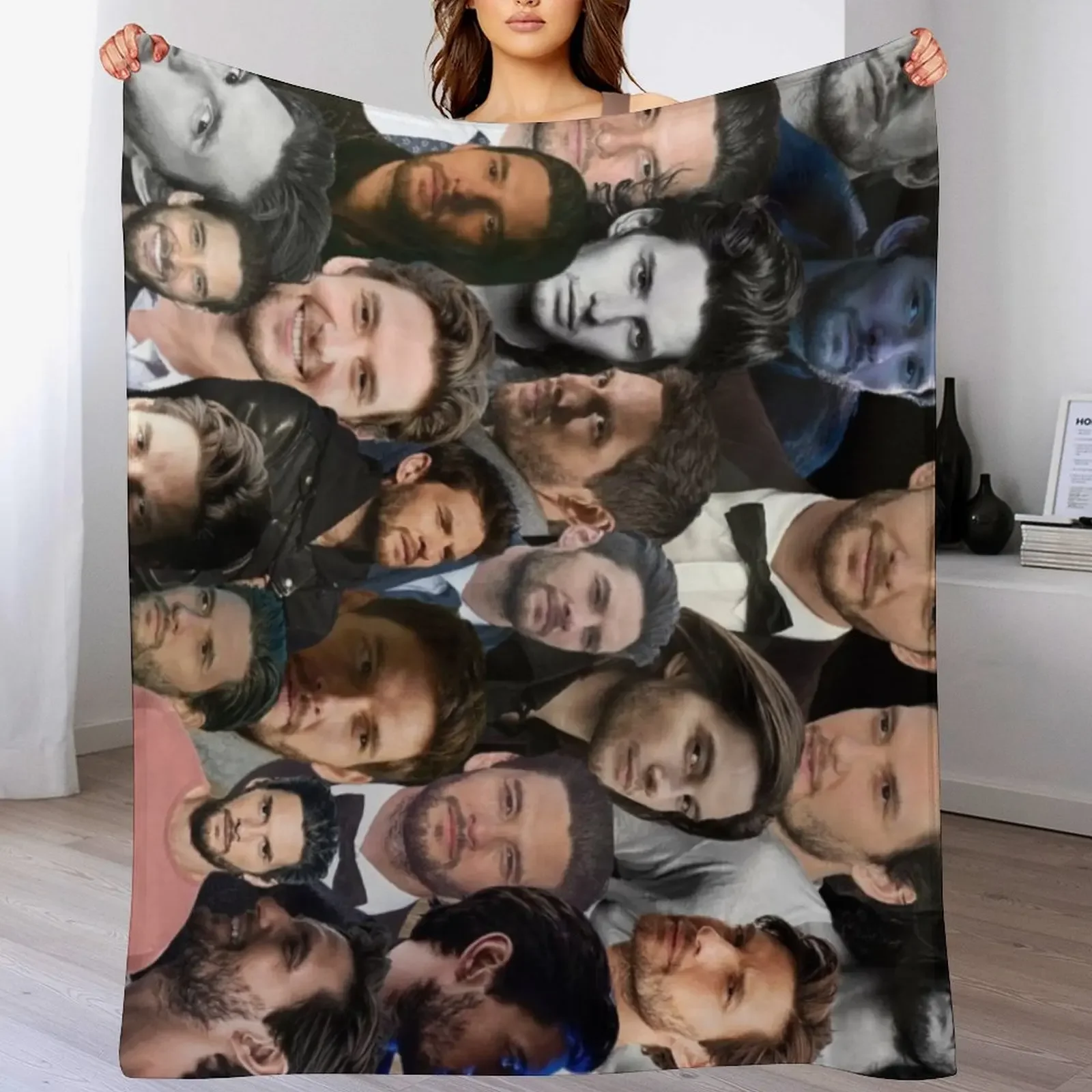 

New ben barnes photo collage Throw Blanket Luxury St cosplay anime Designers Furrys Blankets
