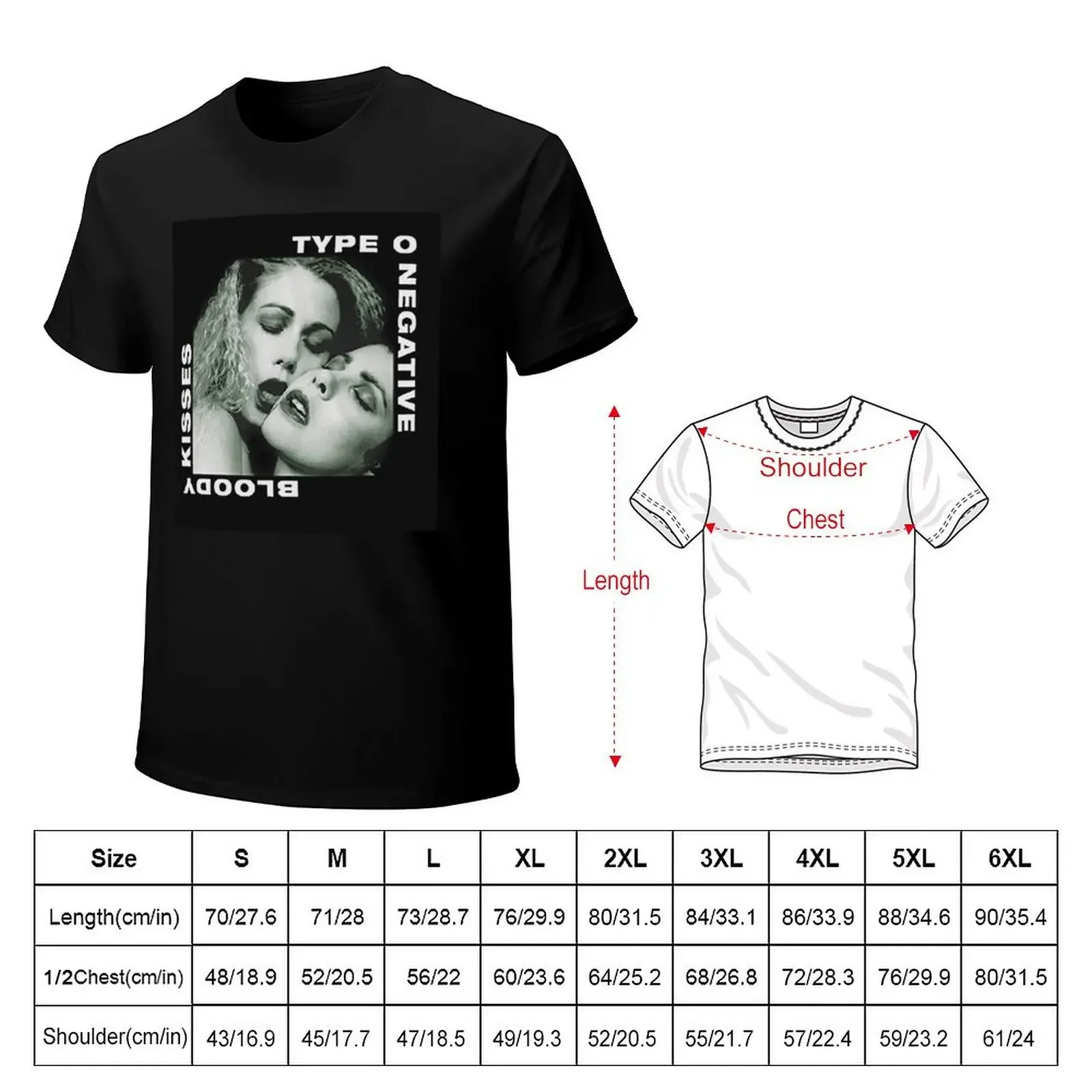 Type O Negative T-shirt oversized kawaii clothes tees mens big and tall t shirts