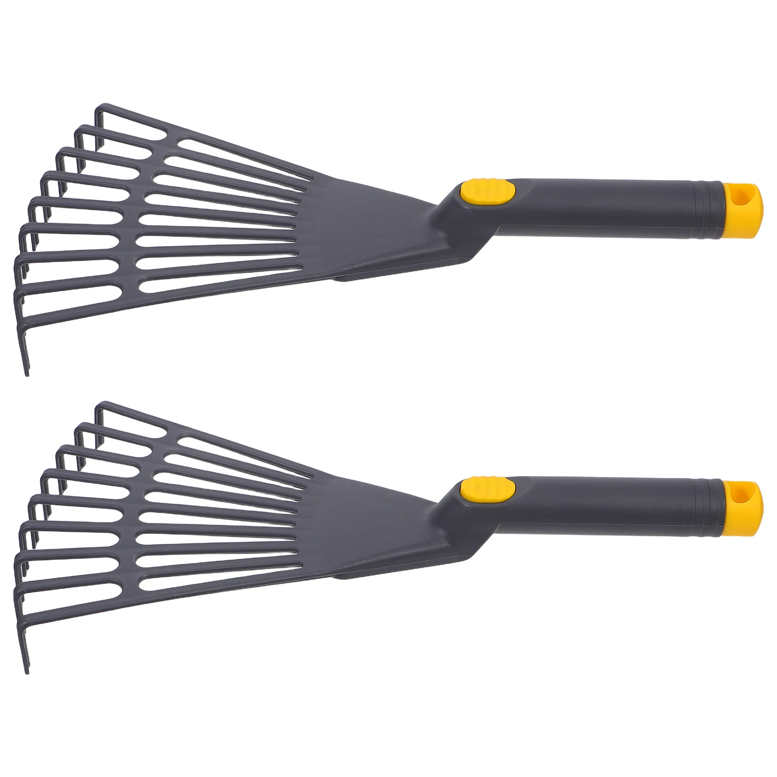 

Garden Rake Lawn Tools Gardening Leaf Pickup Heavy Duty for Leaves Cleanup Plastic Small Hand
