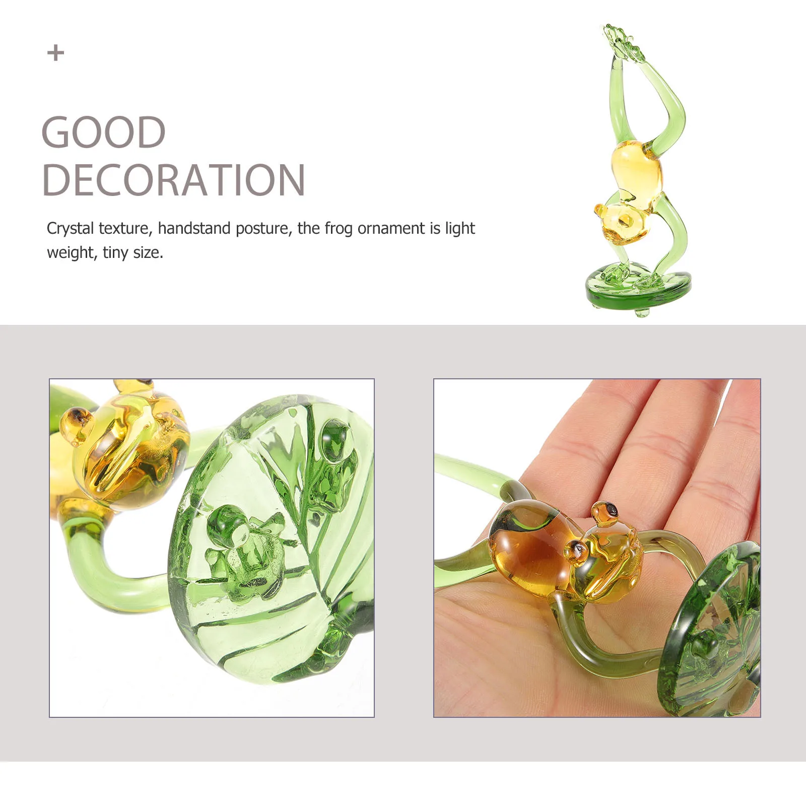 

Crystal Frog Animal Decoration Desktop Sculpture Creative Mini Frog Statue Office Table Ornament Crystal Crafts