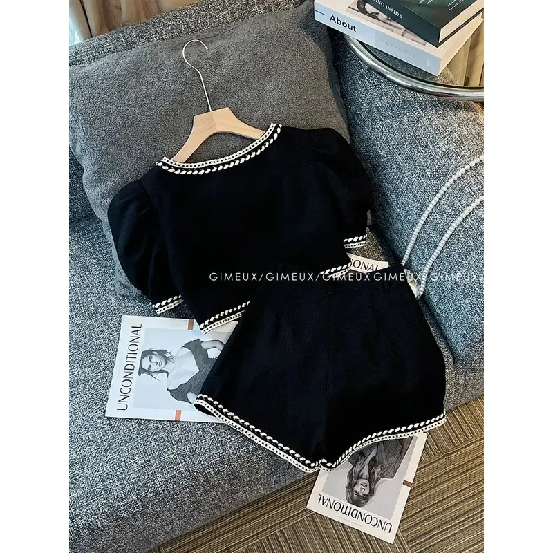 Novedad de verano, conjunto de ropa para niñas, tops cortos + Pantalones cortos, 2 uds., ropa para niñas, traje para niños de 3 a 12 años, trajes para niños kinder kleidung