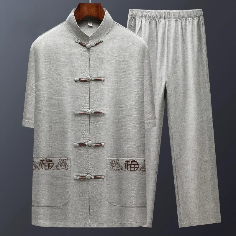 ensemble-decontracte-en-lin-a-manches-courtes-pour-homme-tenue-d'ete-deux-pieces-pour-pere-et-grand-pere-pour-personnes-d'age-moyen-et-agees