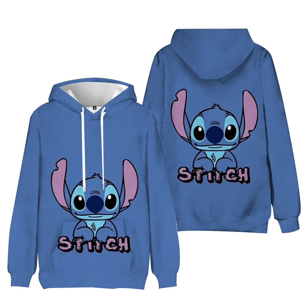 Disney\'s Lilo&Stitch Cartoon Anime Women\'s Hoodie Spring and Autumn Edition Women\'s Hoodie 2024 New Fashion Couple Sportswear To