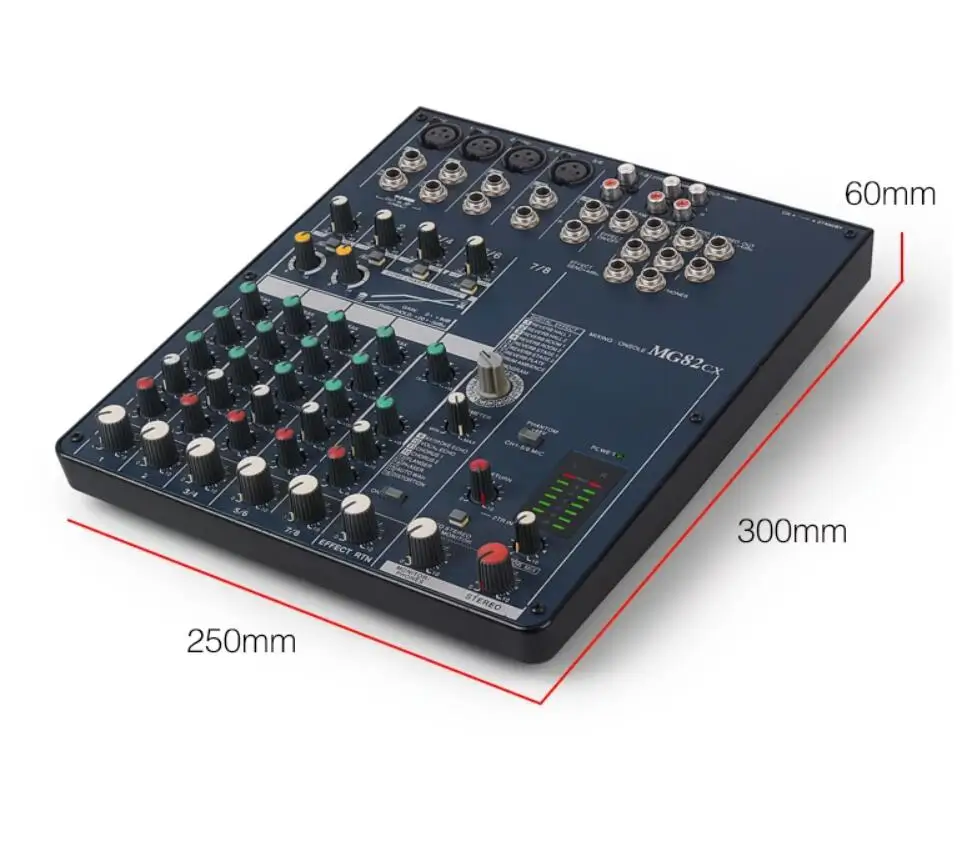 TIANCO MG82CX 8CH mixer professional stage DJ mixer 48V phantom power DSP with Effects karaoke mixer audio mixer mixing console