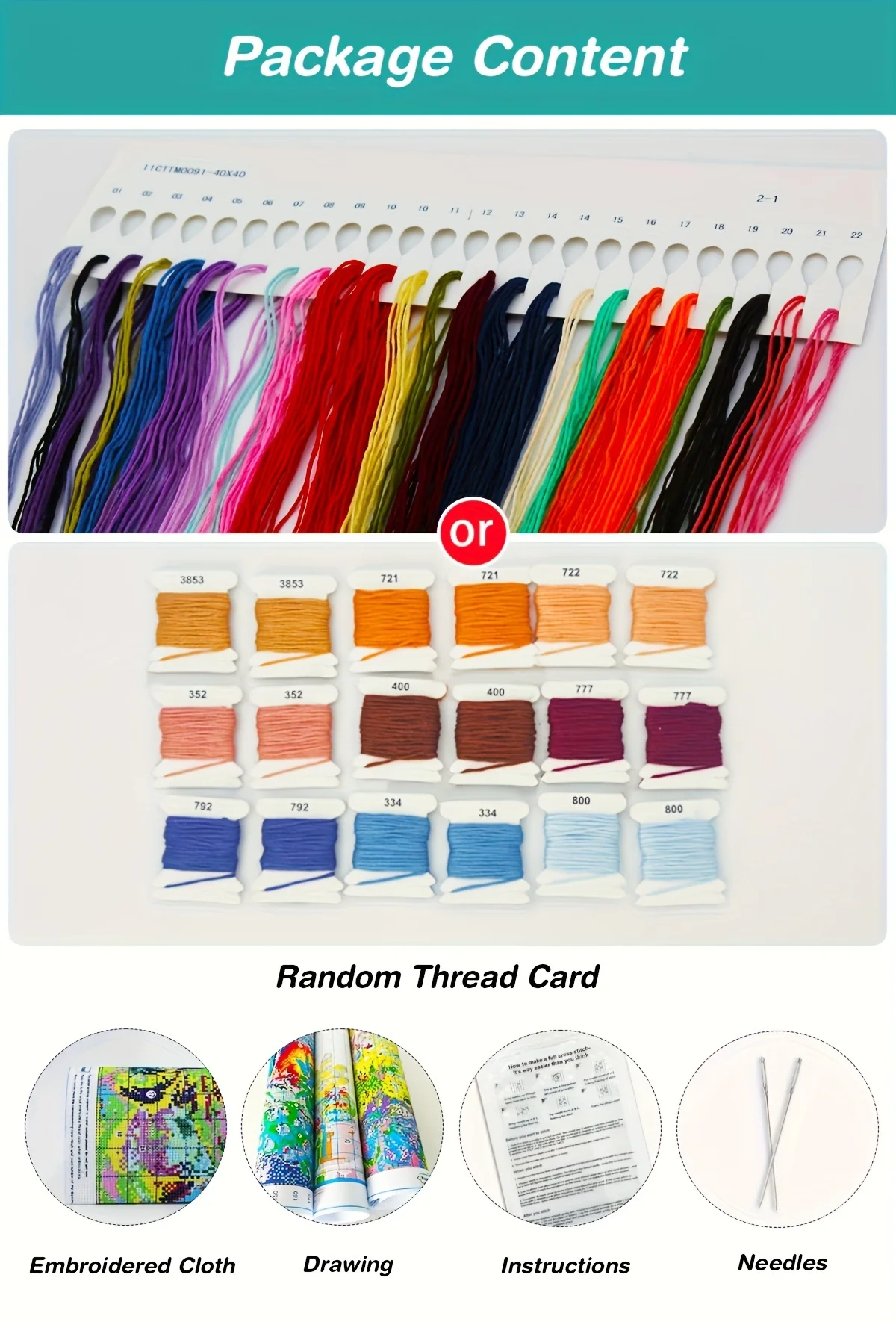 1pc 40X40CM/15.74inch Sparrow Stamped Cross Stitch Kit DIY Kit 11/14/16CT DIY Embroidered Set DIY Cross-Stitch Set Accessories - view 5