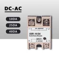 Ssr 10Da 10A 40A Solid State Relay Din 25A Ssd Rail Solidstate Ssr40Da Rele 12V 20A Module 30A Dc Voltage Control Radiator