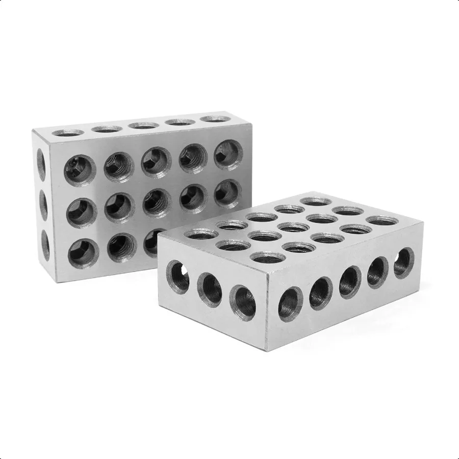 

10423 3 x 2 x 1Inch SteelHardened Precision 123 Blocks Two Pack