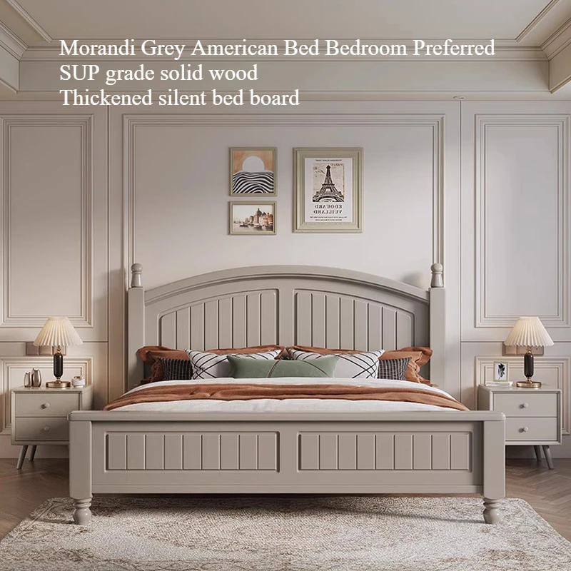 

180x200cm Headboard Double Bed Beige Aesthetic King Size Adult Double Beds Modern Bedroom Frames Clearance Home Furniture