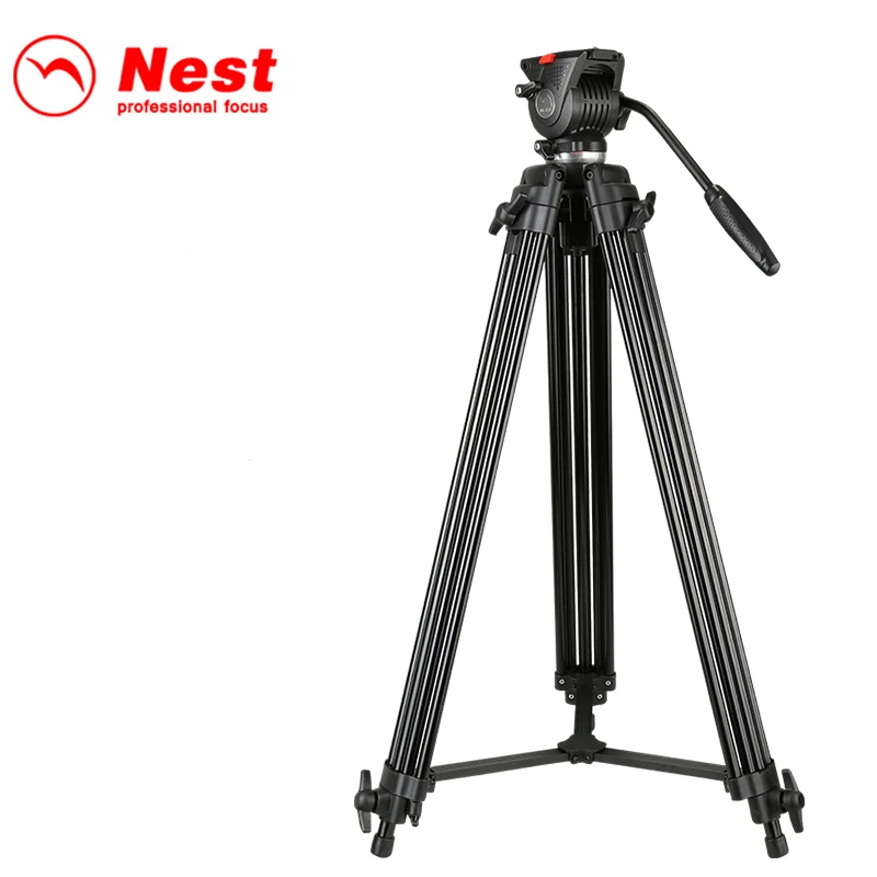 190cm Maximum height  Video Tripod Professional Camera Stand with Ground Spreader for Dslr Camcorder Wedding Photography Travel