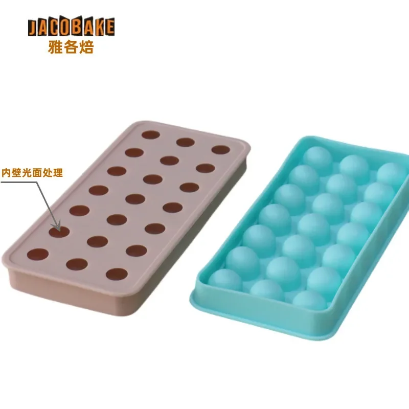 21 bead silica gel round ice lattice milk yellow flow heart filling moon cake mold yogurt hawthorn ball candy lollipop mold