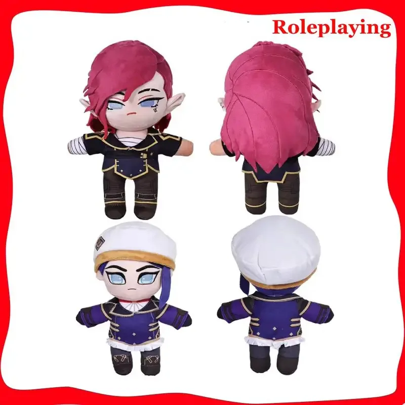 

Caitlyn Vi Plush Plushies Game LoL Cosplay Mascot Figurine Props For Children Xmas Birthday Gifts Halloween Carnival Party Decor