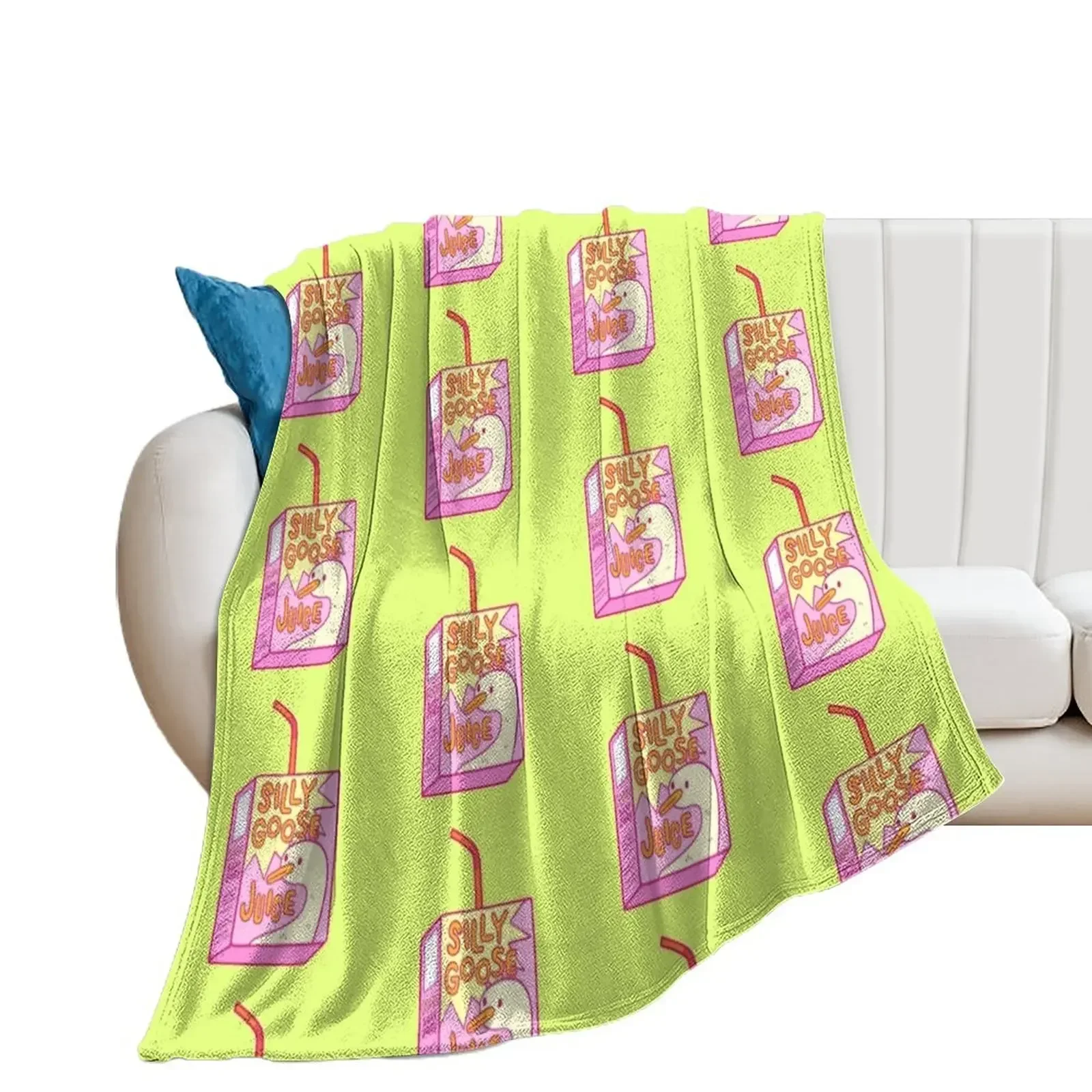 

Silly Goose Juice Throw Blanket Decorative Sofas cosplay anime Custom Blankets For Sofas Blankets