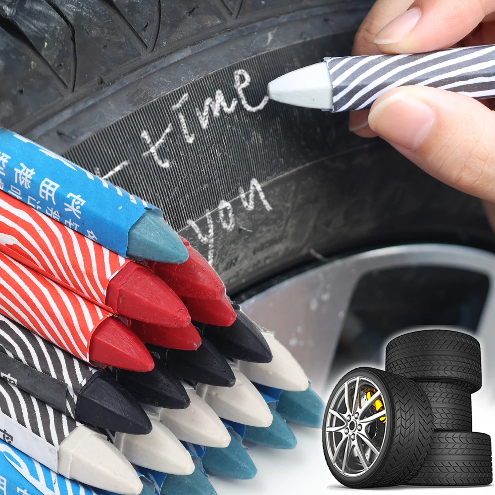 Waterproof Red Black Blue Car White Wheel Tyre Tire Repair Drawing Crayon Marker Pen Rubber Motorcycle Car Graffiti Tool Parts