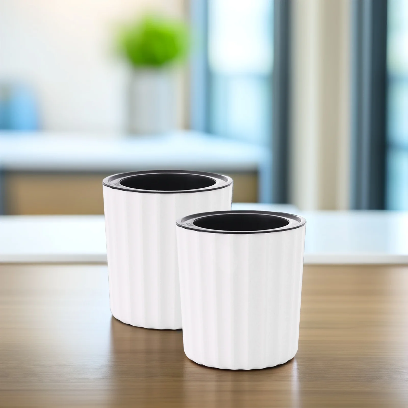 2개 세트 자동 급수 화분 플라스틱 바이올렛 화분 내구성 파손 방지 식물용 자동 급수 화분 가정용 화분